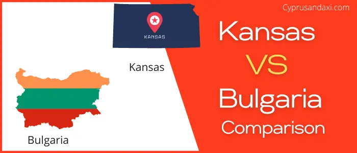 Is Kansas bigger than Bulgaria