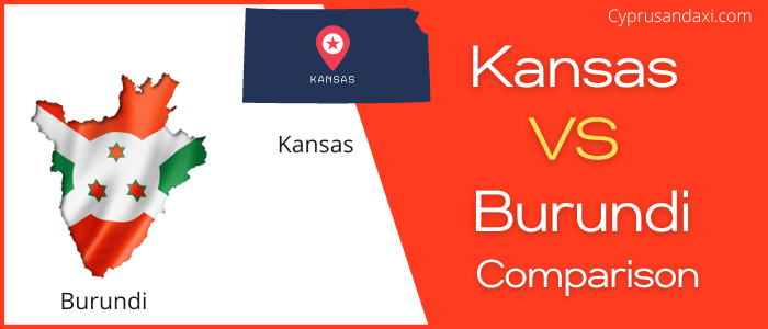 Is Kansas bigger than Burundi