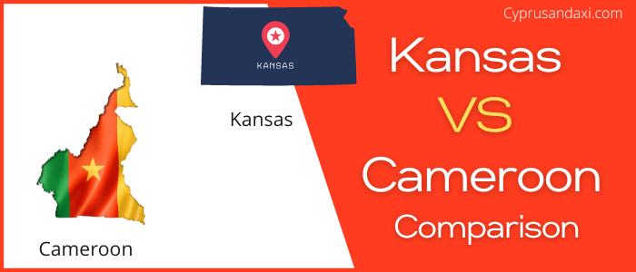Is Kansas bigger than Cameroon