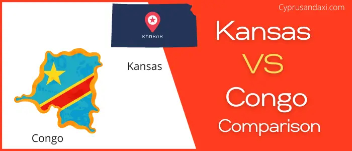 Is Kansas bigger than Congo
