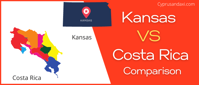 Is Kansas bigger than Costa Rica