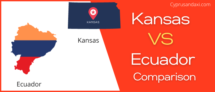 Is Kansas bigger than Ecuador