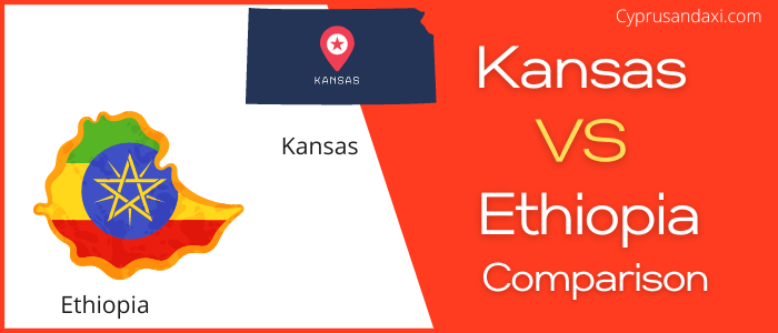 Is Kansas bigger than Ethiopia