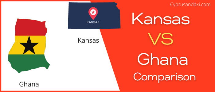 Is Kansas bigger than Ghana