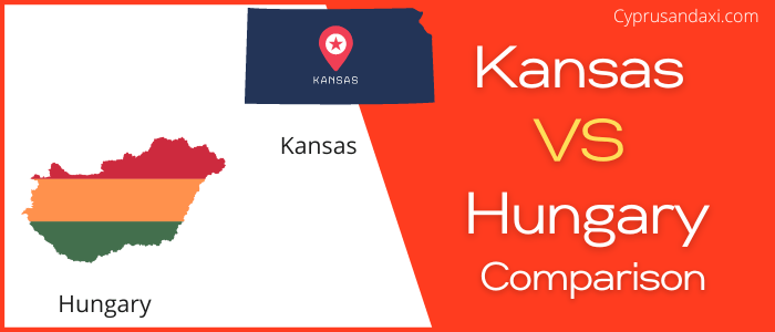 Is Kansas bigger than Hungary