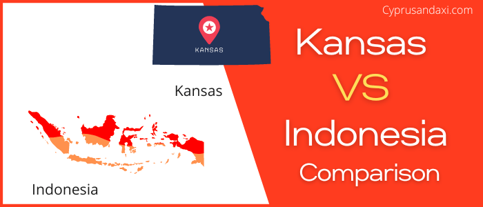 Is Kansas bigger than Indonesia