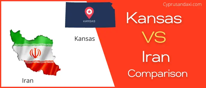 Is Kansas bigger than Iran