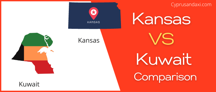 Is Kansas bigger than Kuwait