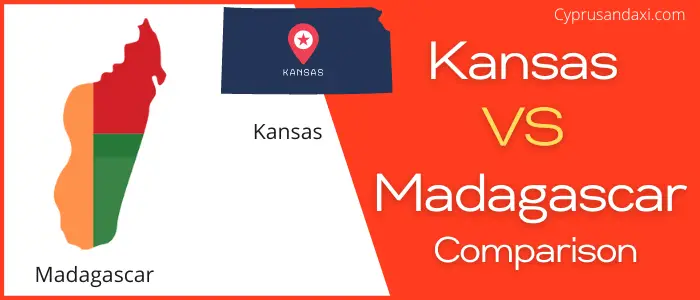 Is Kansas bigger than Madagascar
