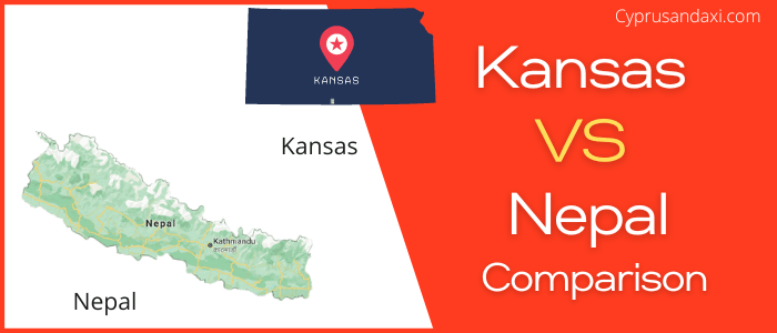 Is Kansas bigger than Nepal