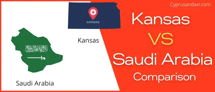 Is Kansas bigger than Saudi Arabia