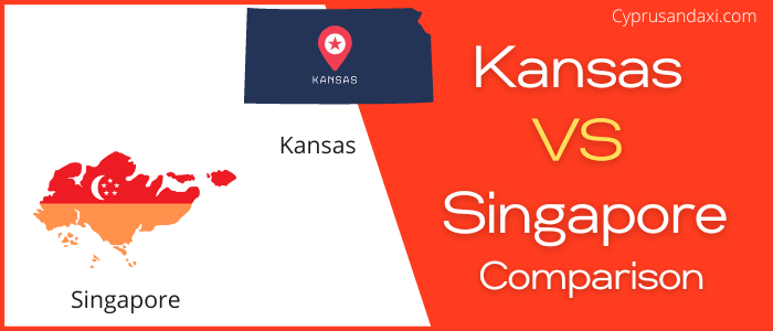 Is Kansas bigger than Singapore