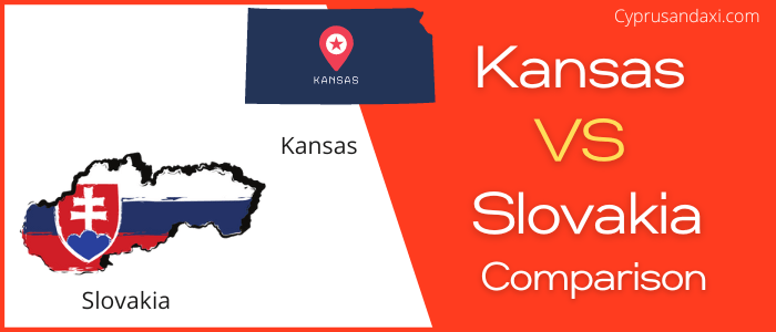 Is Kansas bigger than Slovakia
