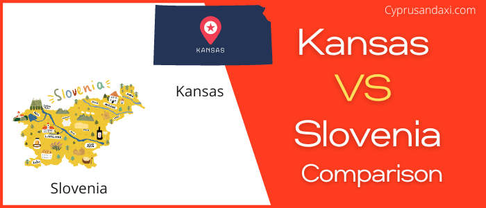 Is Kansas bigger than Slovenia