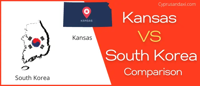 Is Kansas bigger than South Korea
