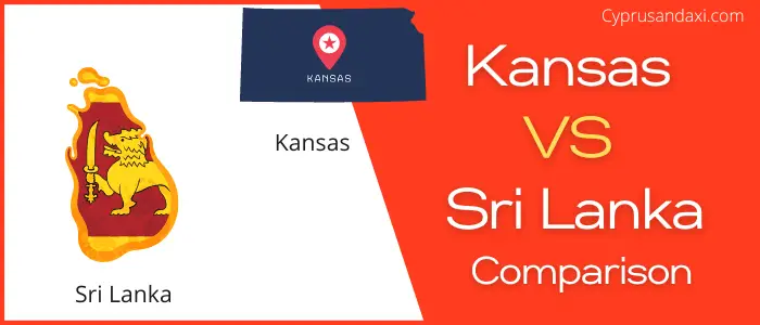 Is Kansas bigger than Sri Lanka