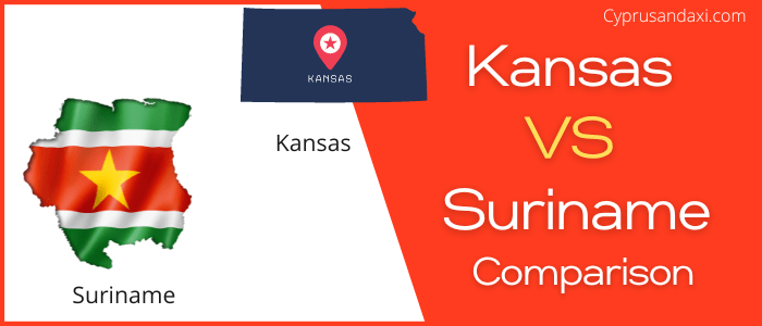 Is Kansas bigger than Suriname