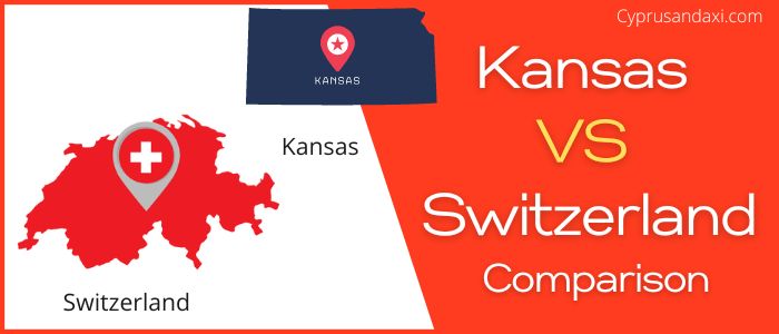 Is Kansas bigger than Switzerland