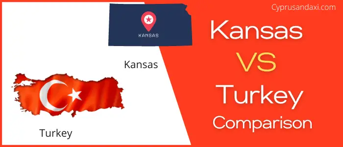 Is Kansas bigger than Turkey