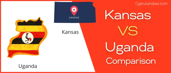 Is Kansas bigger than Uganda