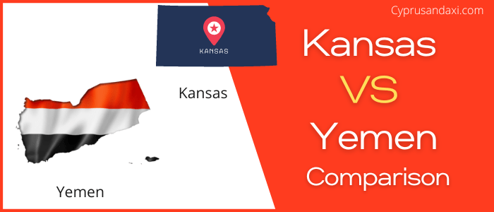 Is Kansas bigger than Yemen