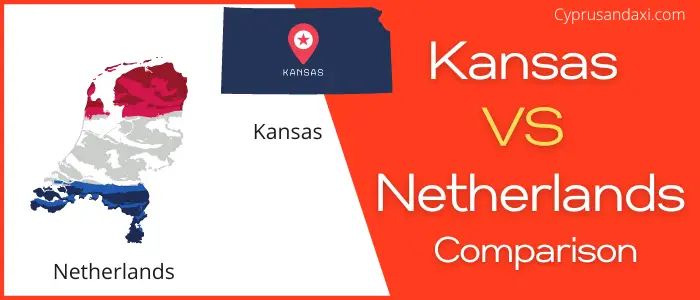 Is Kansas bigger than the Netherlands