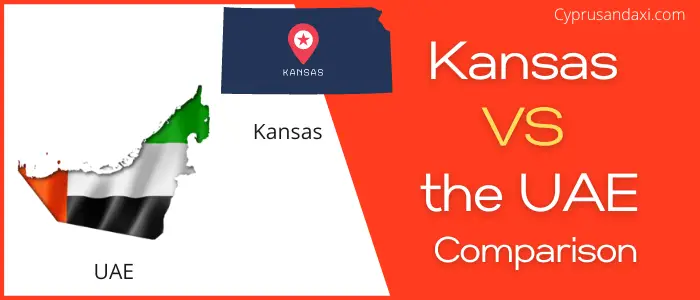 Is Kansas bigger than the United Arab Emirates