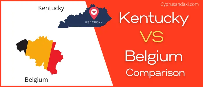 Is Kentucky bigger than Belgium