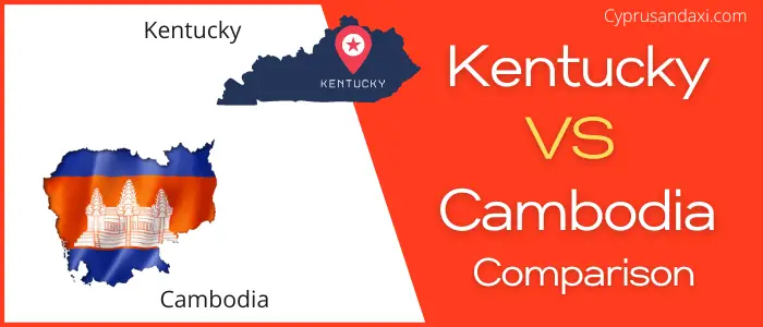 Is Kentucky bigger than Cambodia