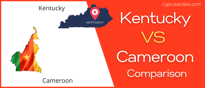 Is Kentucky bigger than Cameroon