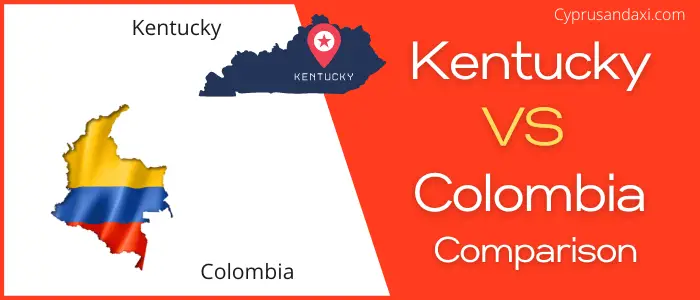 Is Kentucky bigger than Colombia