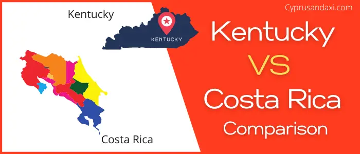 Is Kentucky bigger than Costa Rica