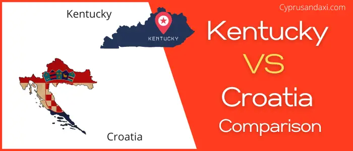 Is Kentucky bigger than Croatia