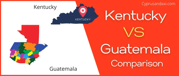 Is Kentucky bigger than Guatemala
