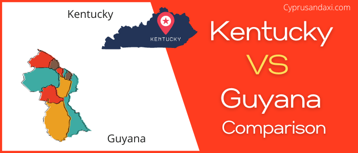 Is Kentucky bigger than Guyana