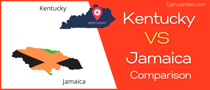 Is Kentucky bigger than Jamaica