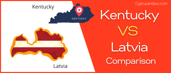 Is Kentucky bigger than Latvia