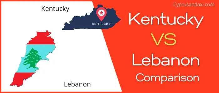 Is Kentucky bigger than Lebanon