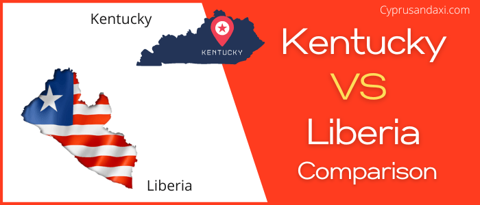 Is Kentucky bigger than Liberia