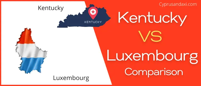 Is Kentucky bigger than Luxembourg