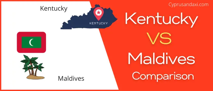 Is Kentucky bigger than Maldives