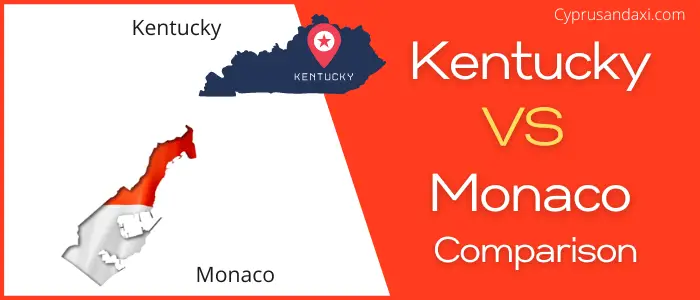 Is Kentucky bigger than Monaco