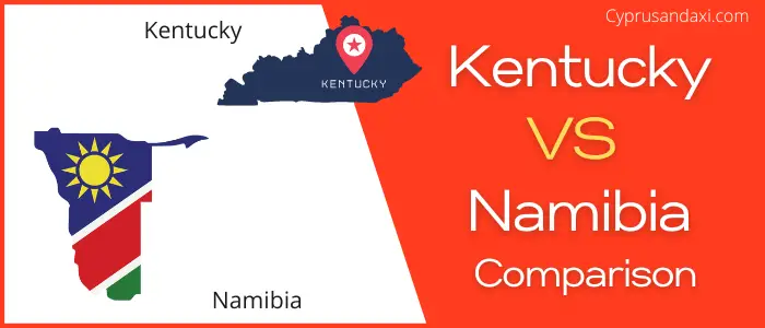 Is Kentucky bigger than Namibia