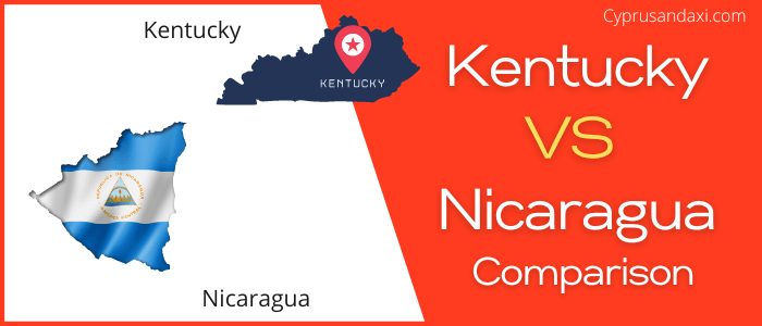 Is Kentucky bigger than Nicaragua