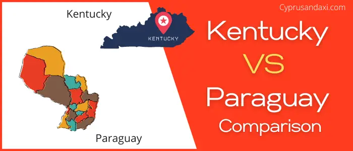 Is Kentucky bigger than Paraguay