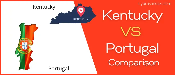 Is Kentucky bigger than Portugal