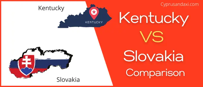 Is Kentucky bigger than Slovakia