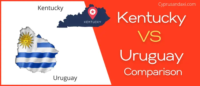 Is Kentucky bigger than Uruguay