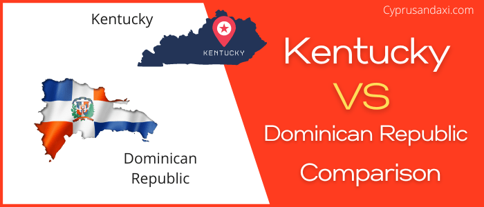 Is Kentucky bigger than the Dominican Republic