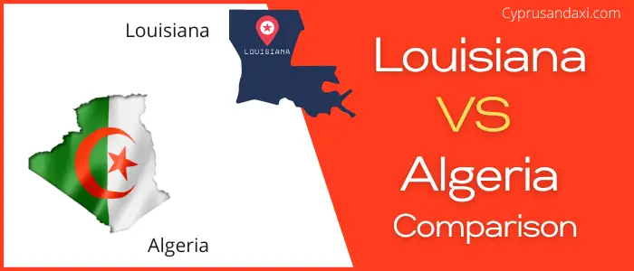 Is Louisiana bigger than Algeria